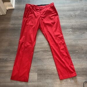 Red Ralph Lauren RLX golf pants 34/34 preppy statement bright country club